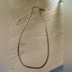 Hey Harper Herringbone Gold Necklace